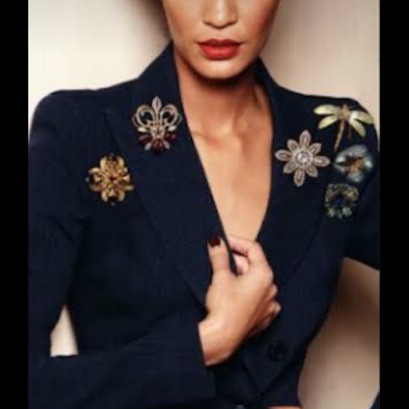 Vintage 18k Gold Plated Large Leaf Brooch - Picture 4 of 10